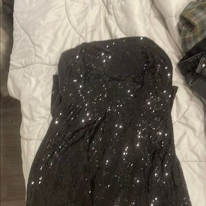 Elegant Black Sequin Dress